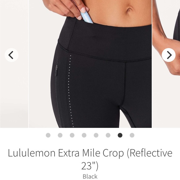 Black Lululemon cropped leggings - Picture 8 of 12